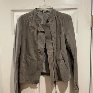 Free People Gray Moto Jacket